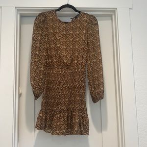 Gracely Floral Smocked Mini Dress - XS